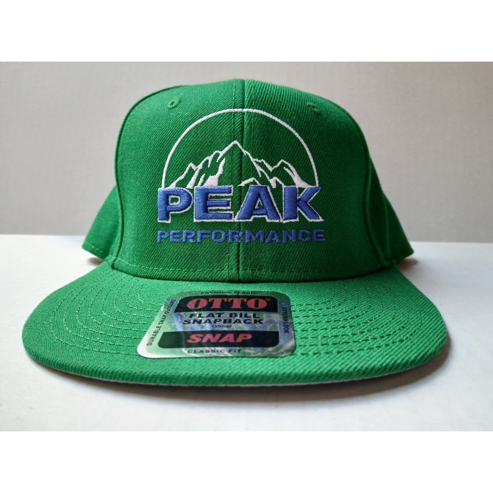 Vintage Peak Performance Green Otto‎ SnapBack Adjustable Hat Cap Never Worn
